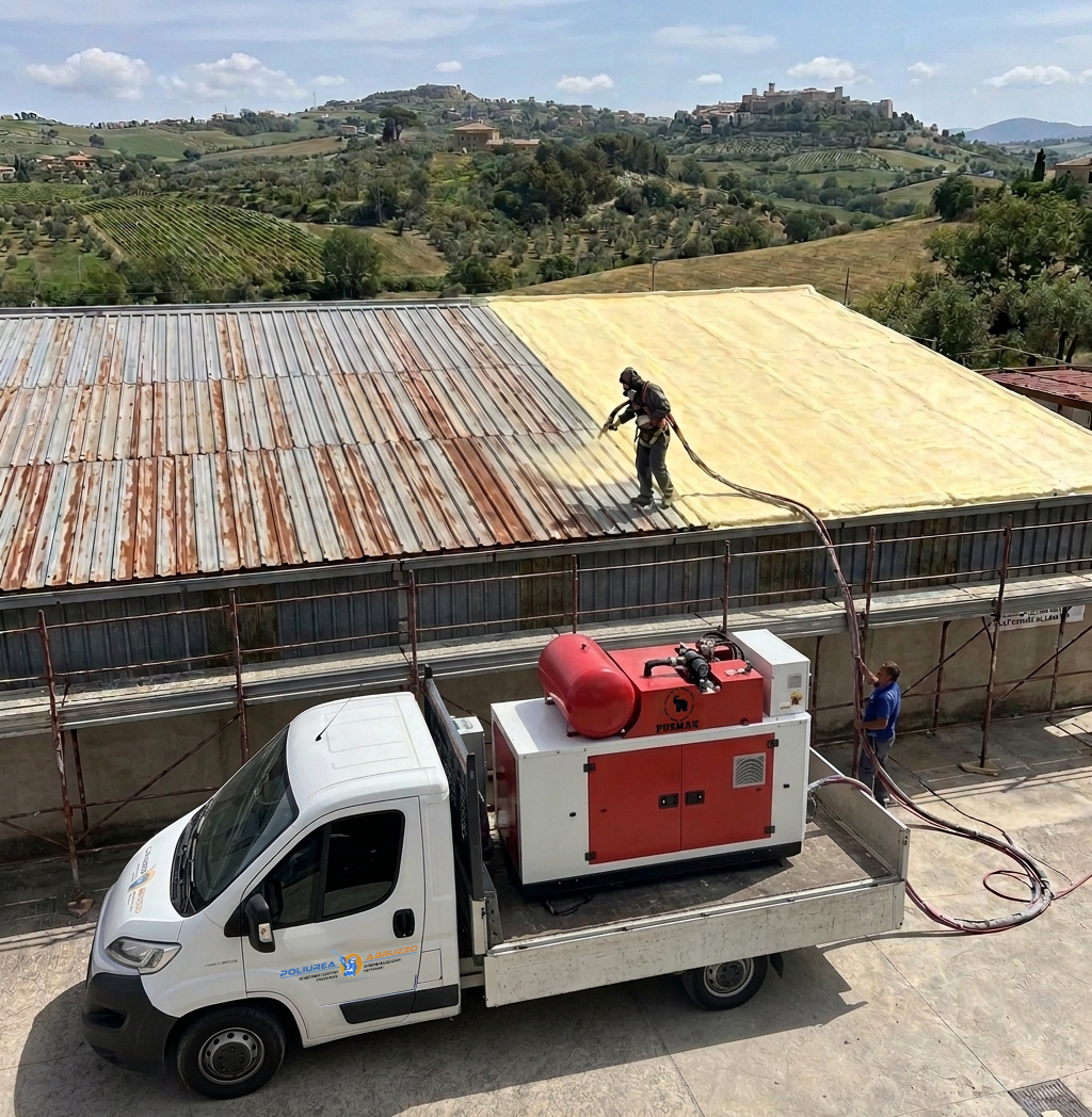 isolamento coperture in lamiera